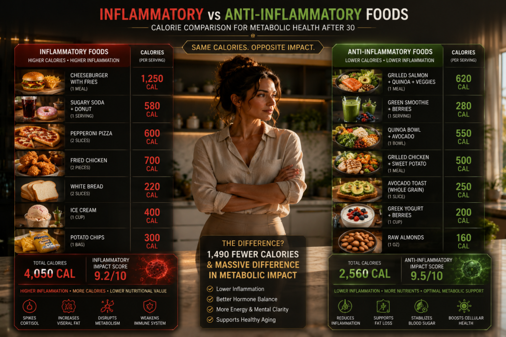Inflammation slows metabolism after 30
